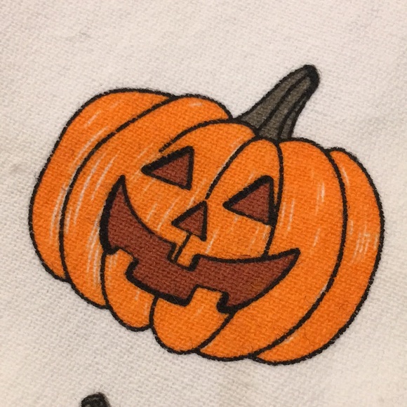 Jack O Lantern Faces Halloween Fall Kitchen Towels Set of Two NWT Cotton 25x15” - Picture 6 of 16